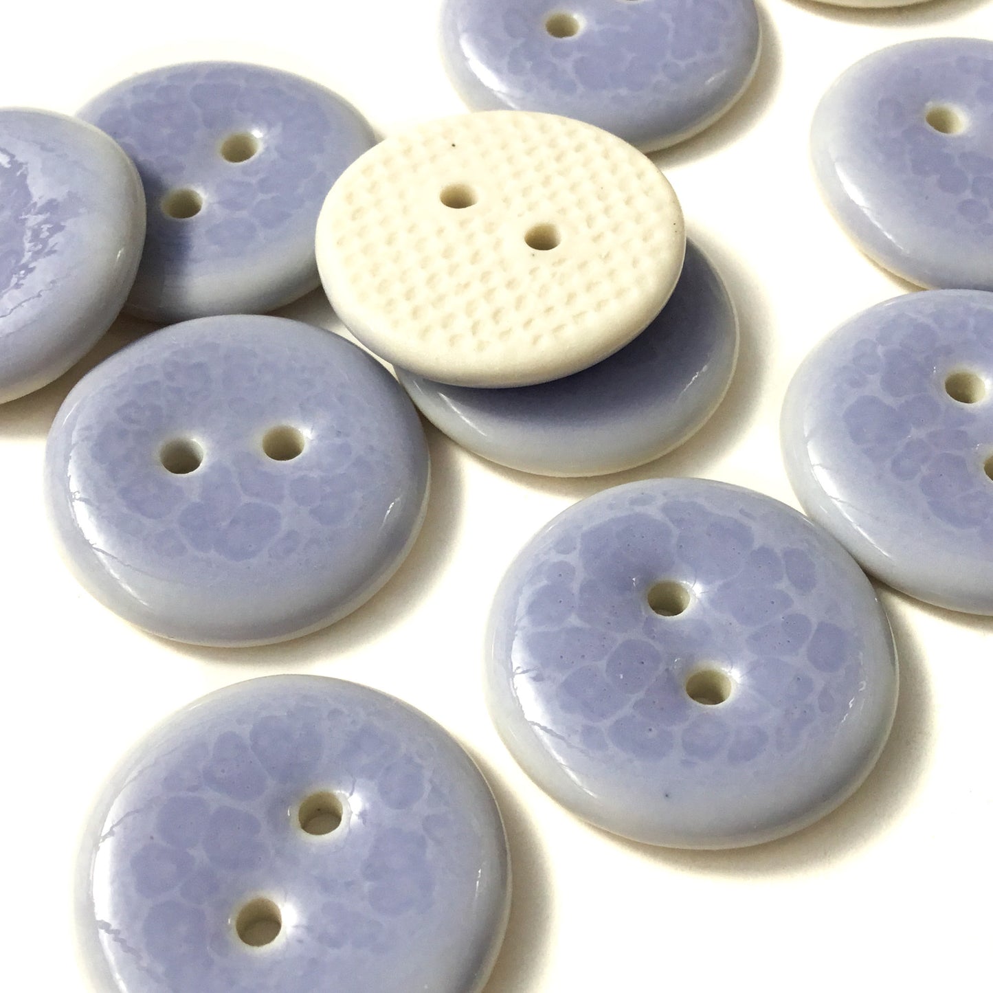 Lavender Porcelain Button 7/8"