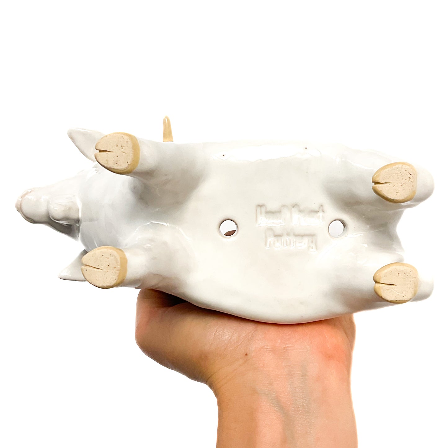 *Reserved* Angora Goat Pot - Ceramic Goat Planter