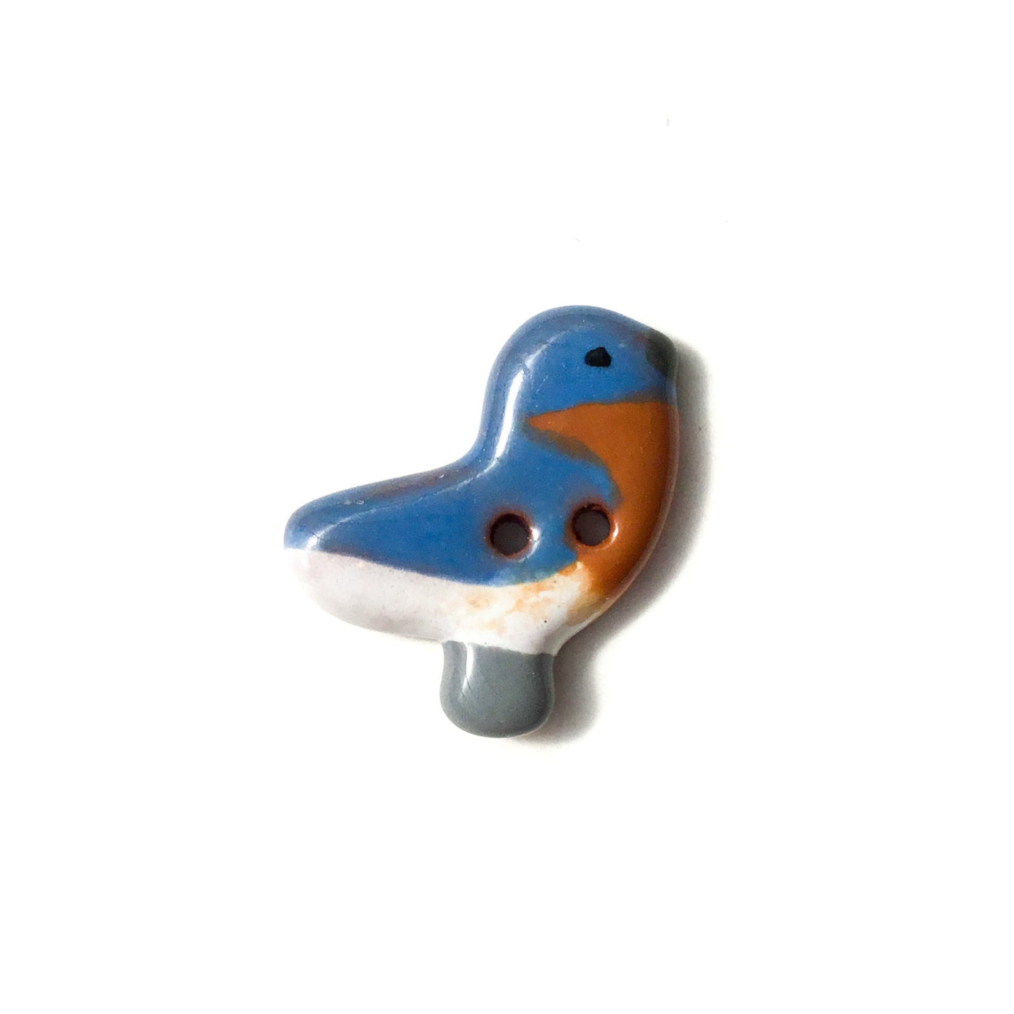 Ceramic Bird Buttons 3/4" x 7/8"
