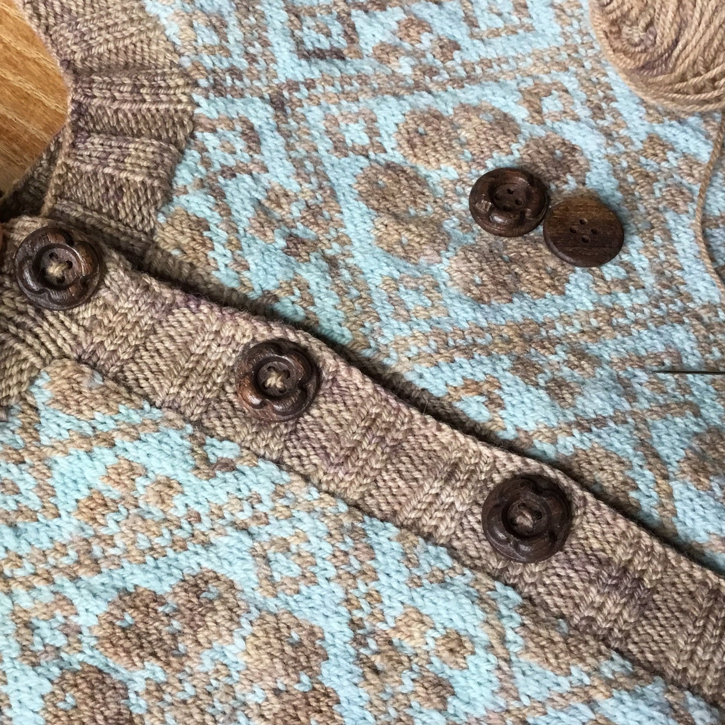 ‘Forest Flowers’ Black Walnut Wood Buttons 3/4”