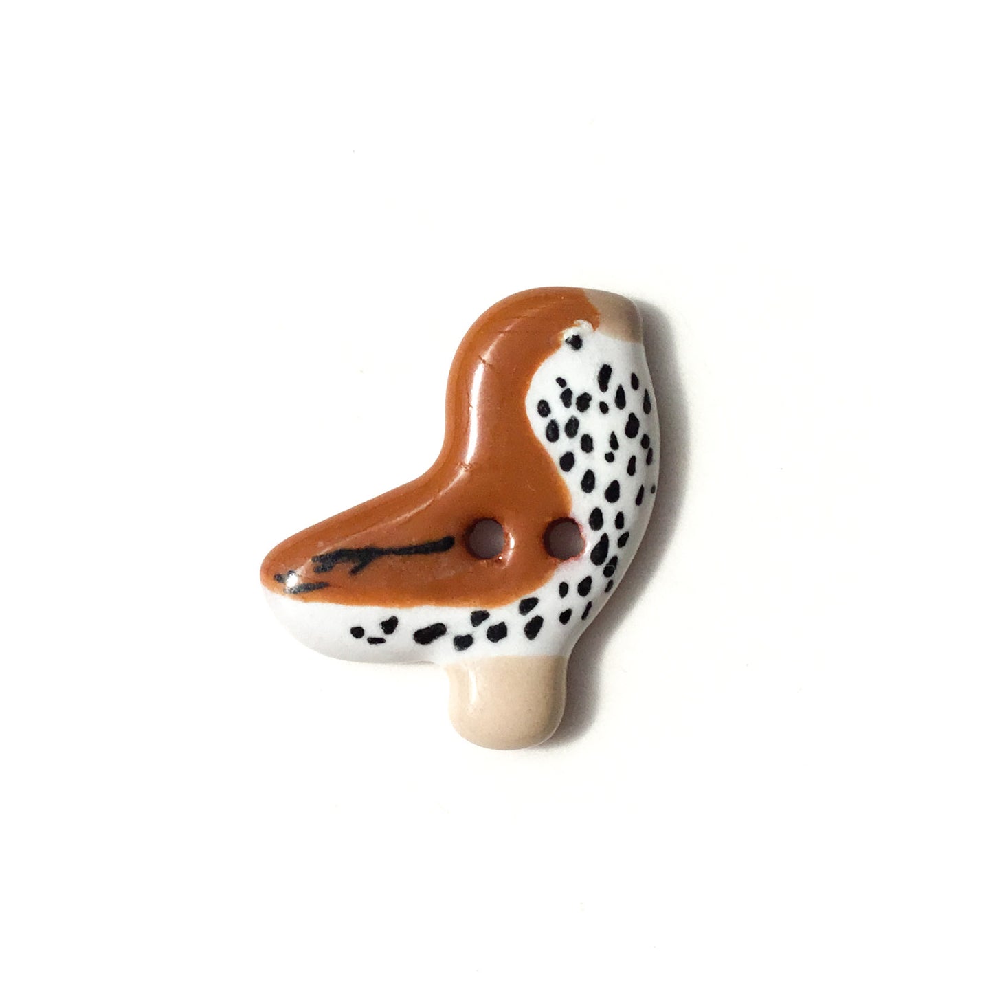 Ceramic Bird Buttons 3/4" x 7/8"