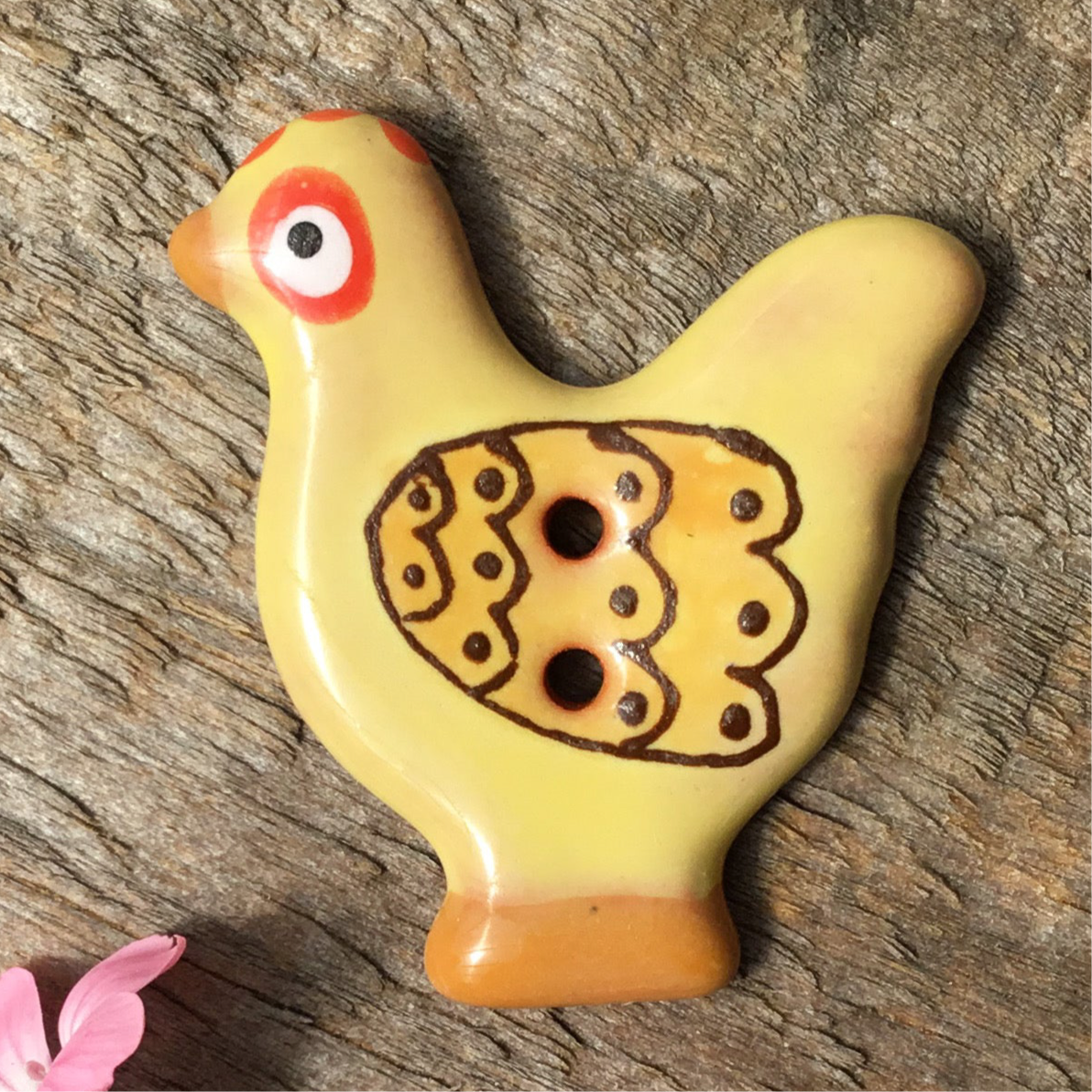 Sitting Pretty Hens Button Collection 1-1/4"