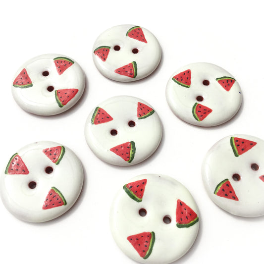 ‘Watermelon Wonder' Ceramic Button 1-1/16"