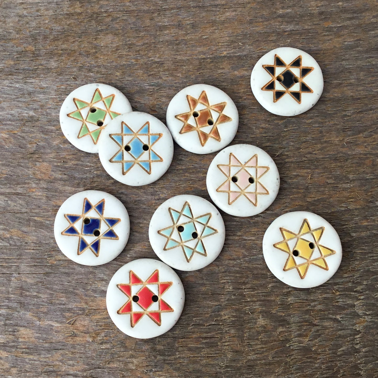 Wholesale 7/8” Ohio Star Quilt Block Bundle ‘Solid Matte’ - Six 2-Packs