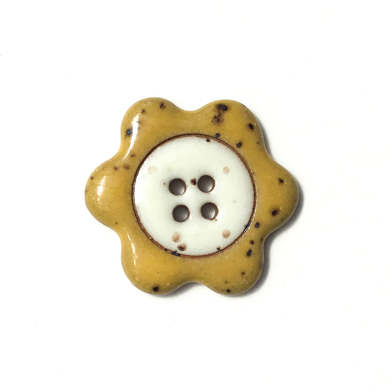 ‘Floral Darlings' Stoneware Button 1-1/8"