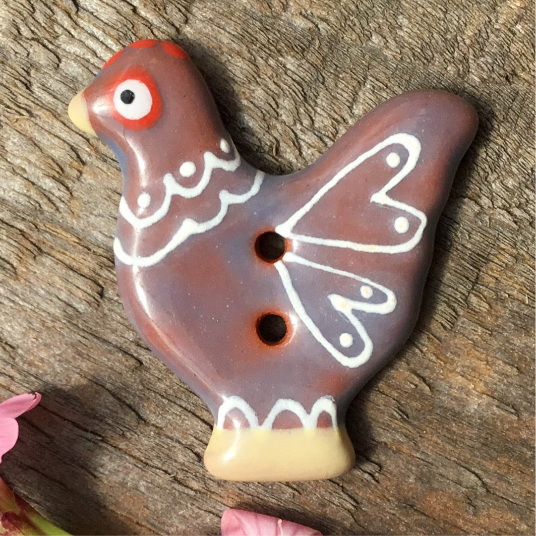Sitting Pretty Hens Button Collection 1-1/4"