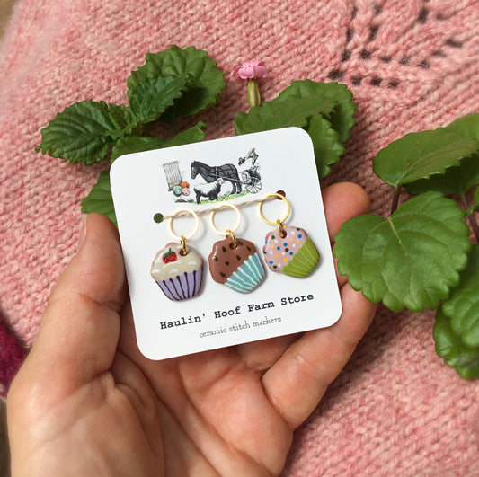 Cupcakes Stitch Marker Sets!