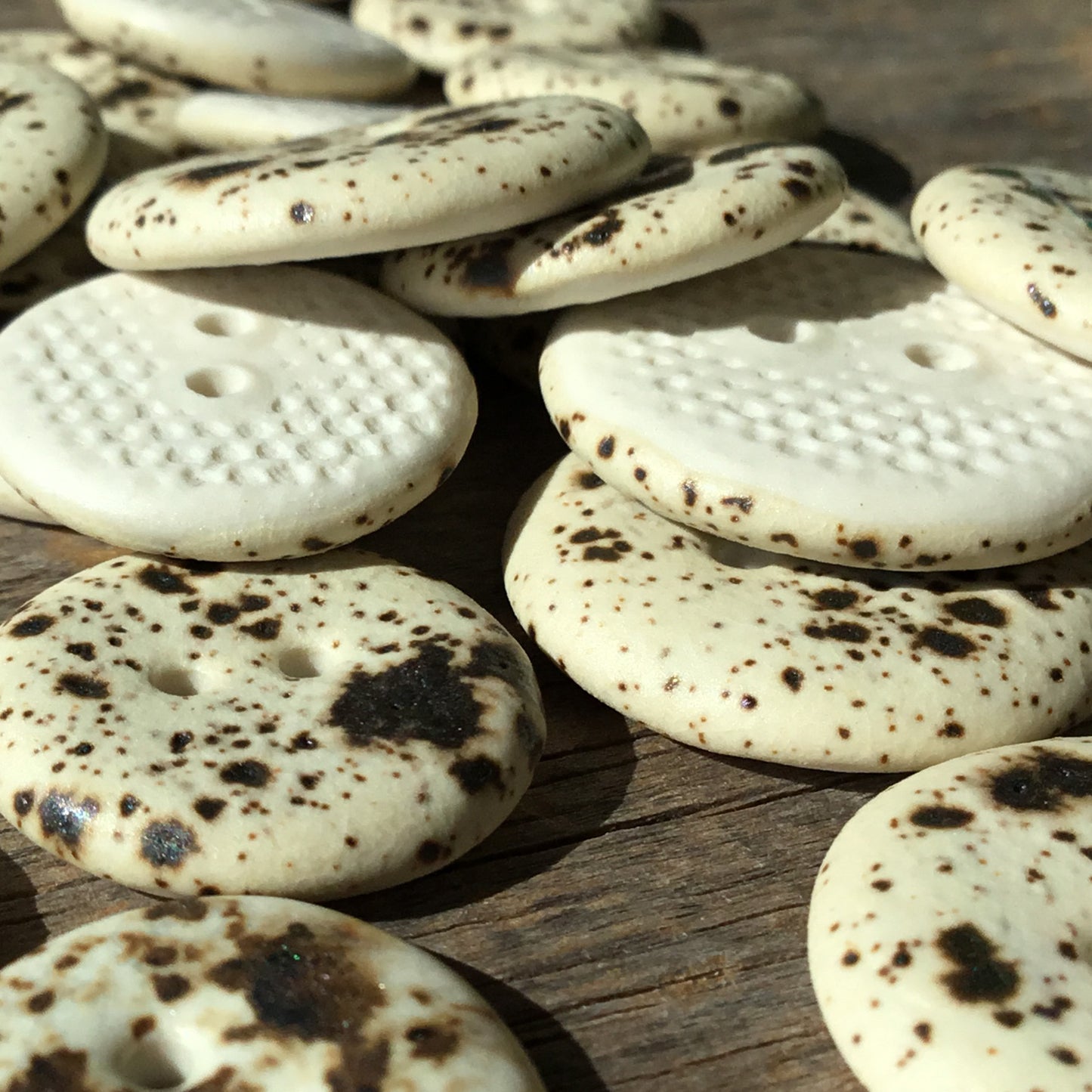 Quail's Egg - Matte Porcelain Buttons