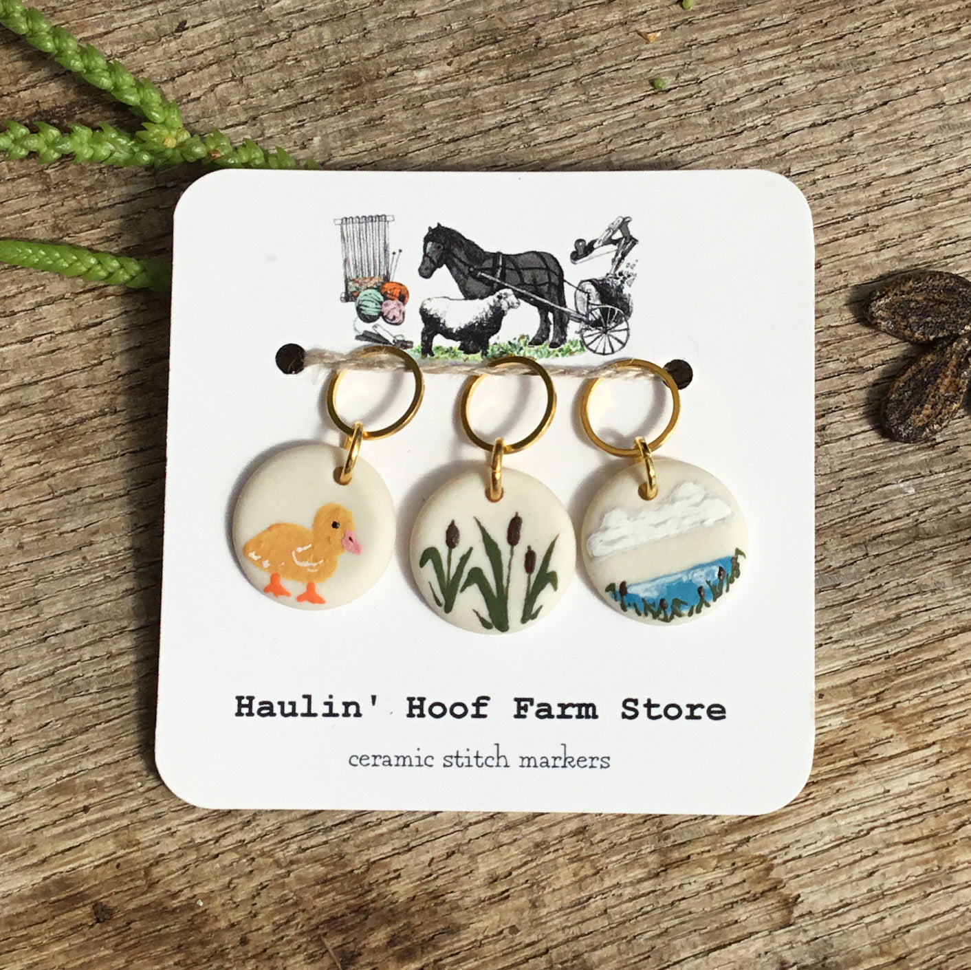 ‘Duckling on the Pond' Stitch Marker Set