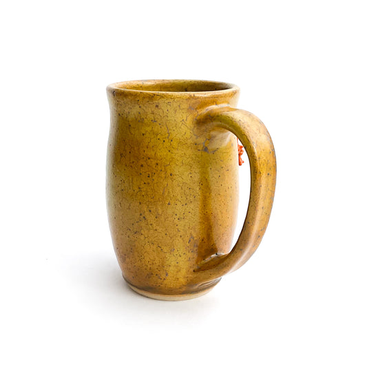 Butterfly Weed Hand Sculpted Stoneware Mug 12 oz