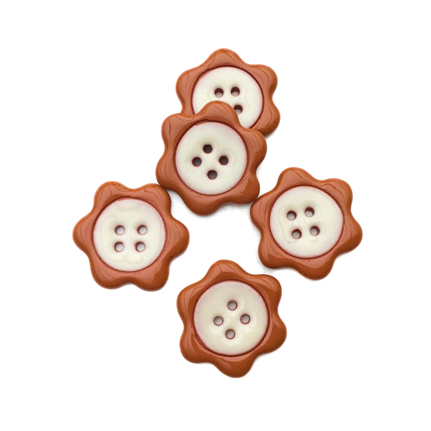 'Floral Darlings' Flower Button 1-1/8"