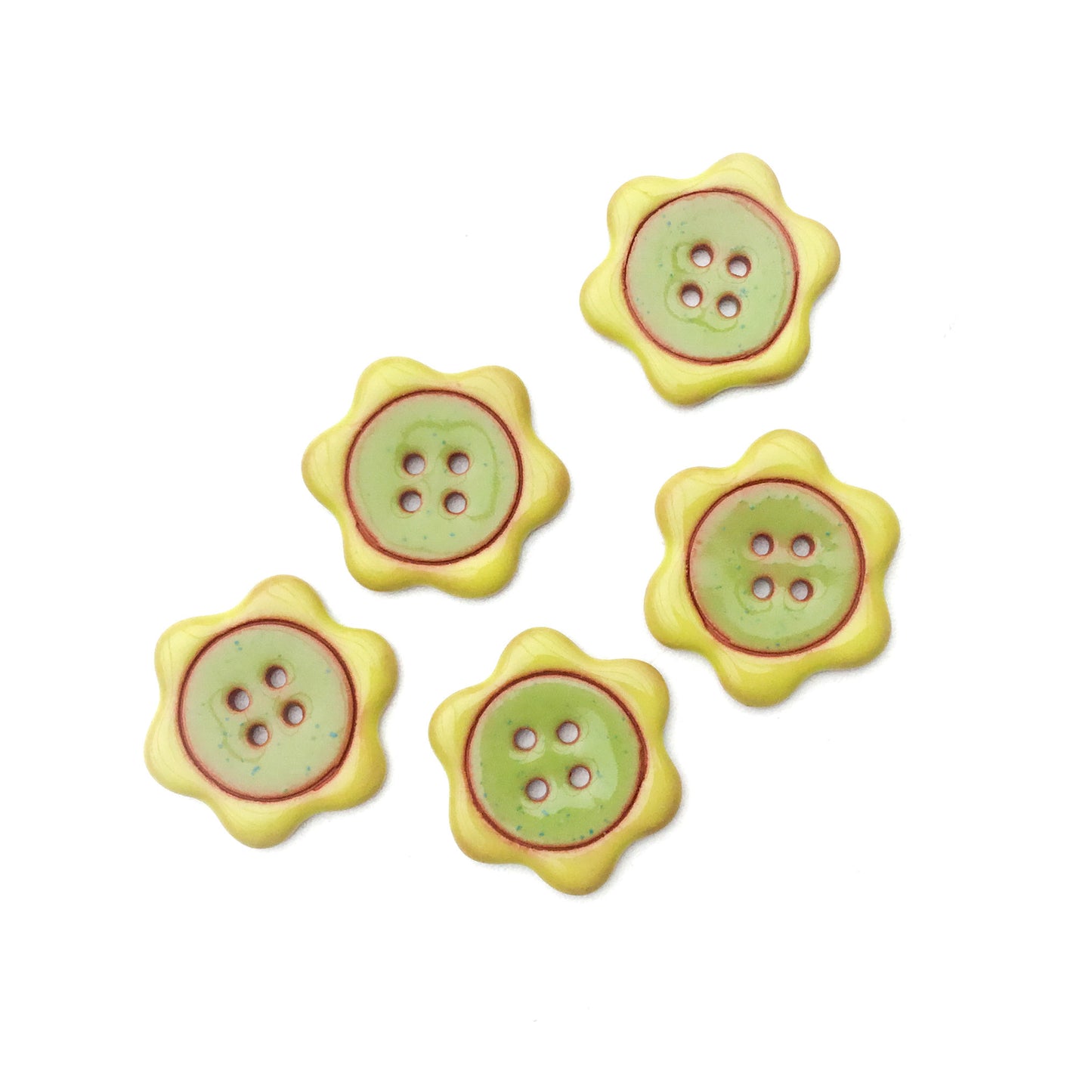 'Floral Darlings' Flower Button 1-1/8"