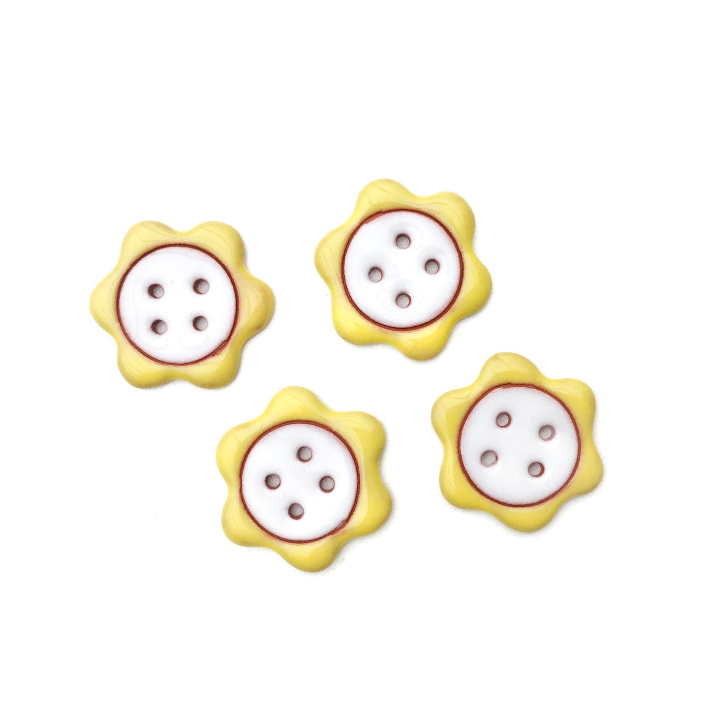 'Floral Darlings' Flower Button 1-1/8"