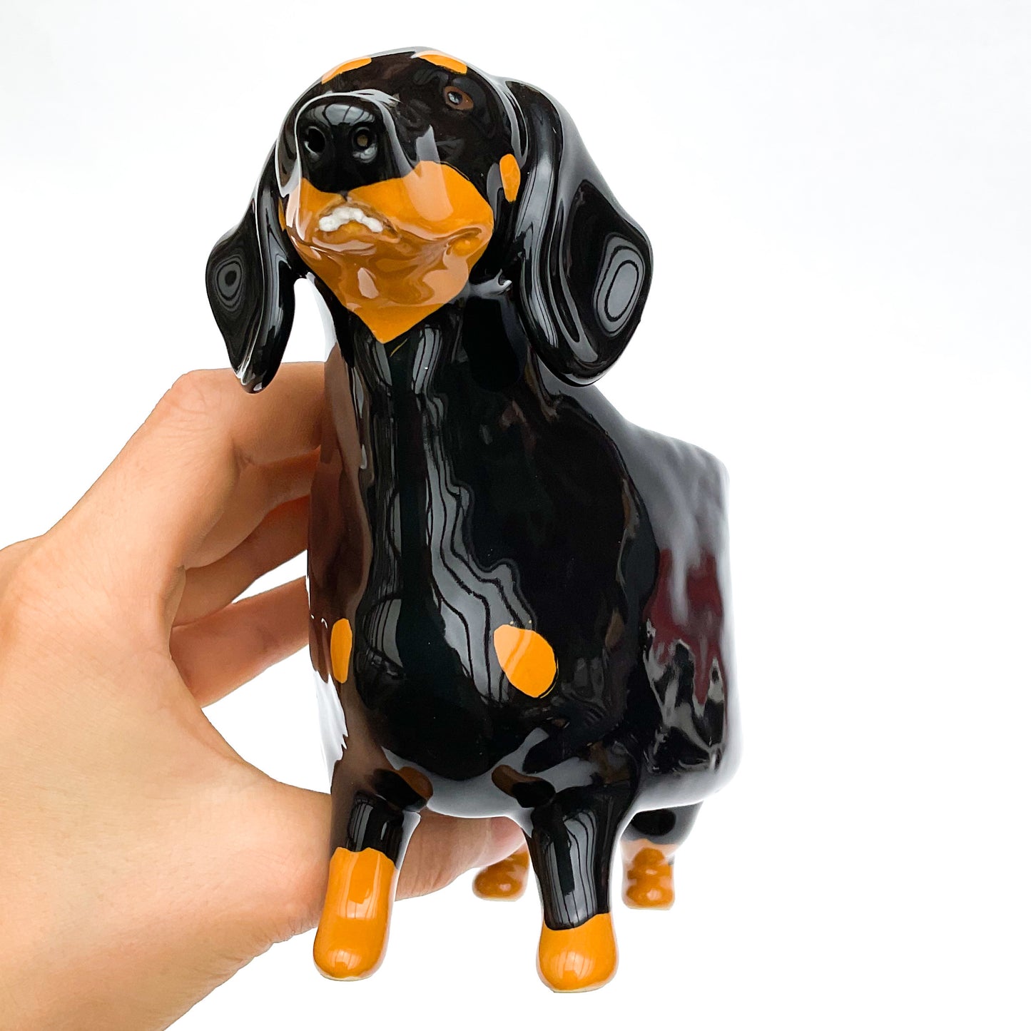 Dachshund Dog Planter - Ceramic Dog Plant Pot