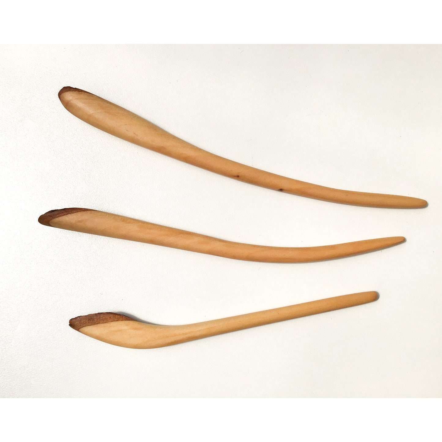 Live Edge Maple Wood Shawl & Sweater Pins - Wooden Hair Pins