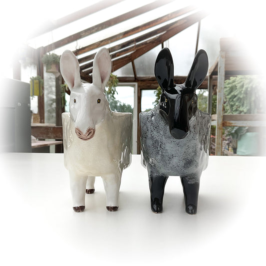 *RESERVED LISTING* Border Leicester Sheep Planters - Ceramic Sheep Planters