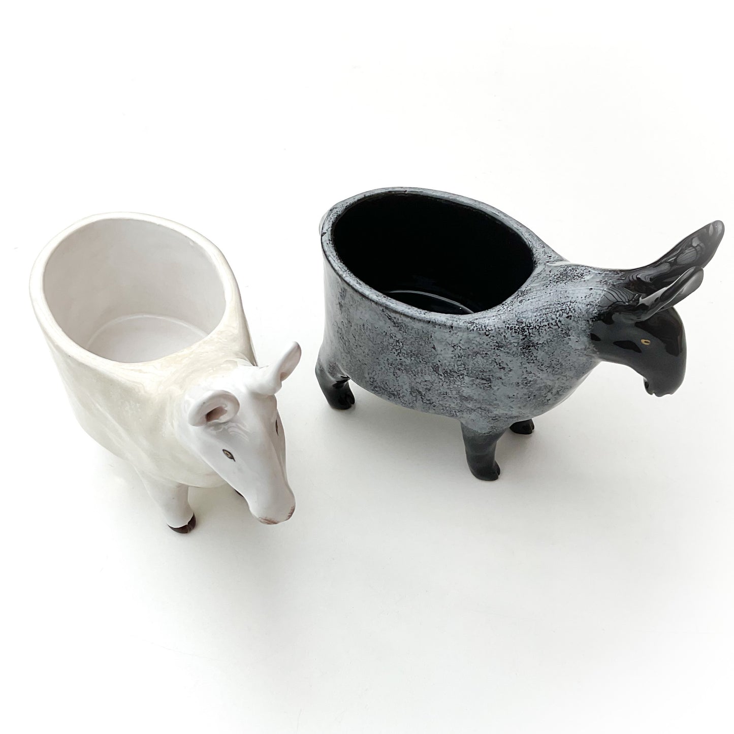 *RESERVED LISTING* Border Leicester Sheep Planters - Ceramic Sheep Planters