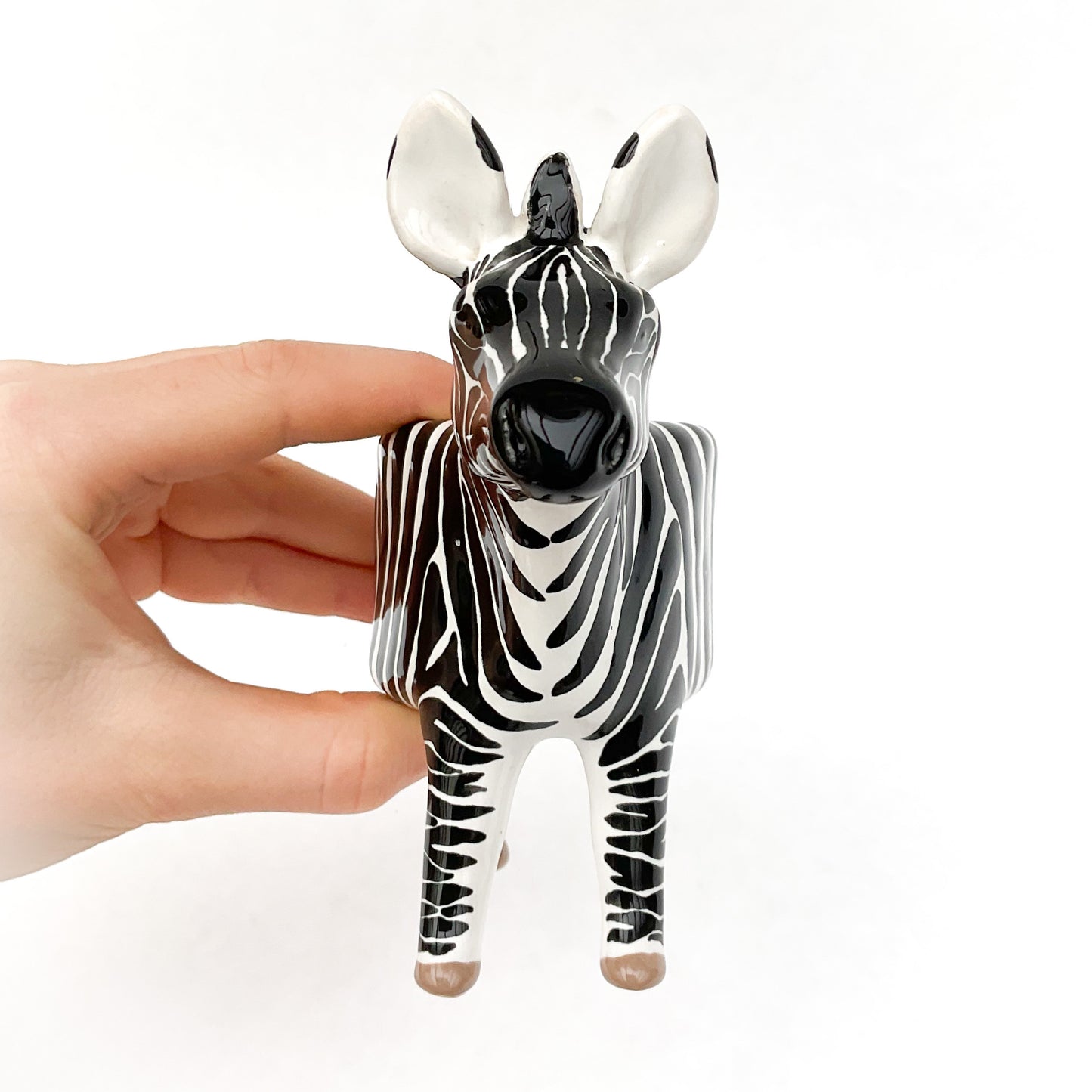 Zebra Pot - Ceramic Zebra Planter