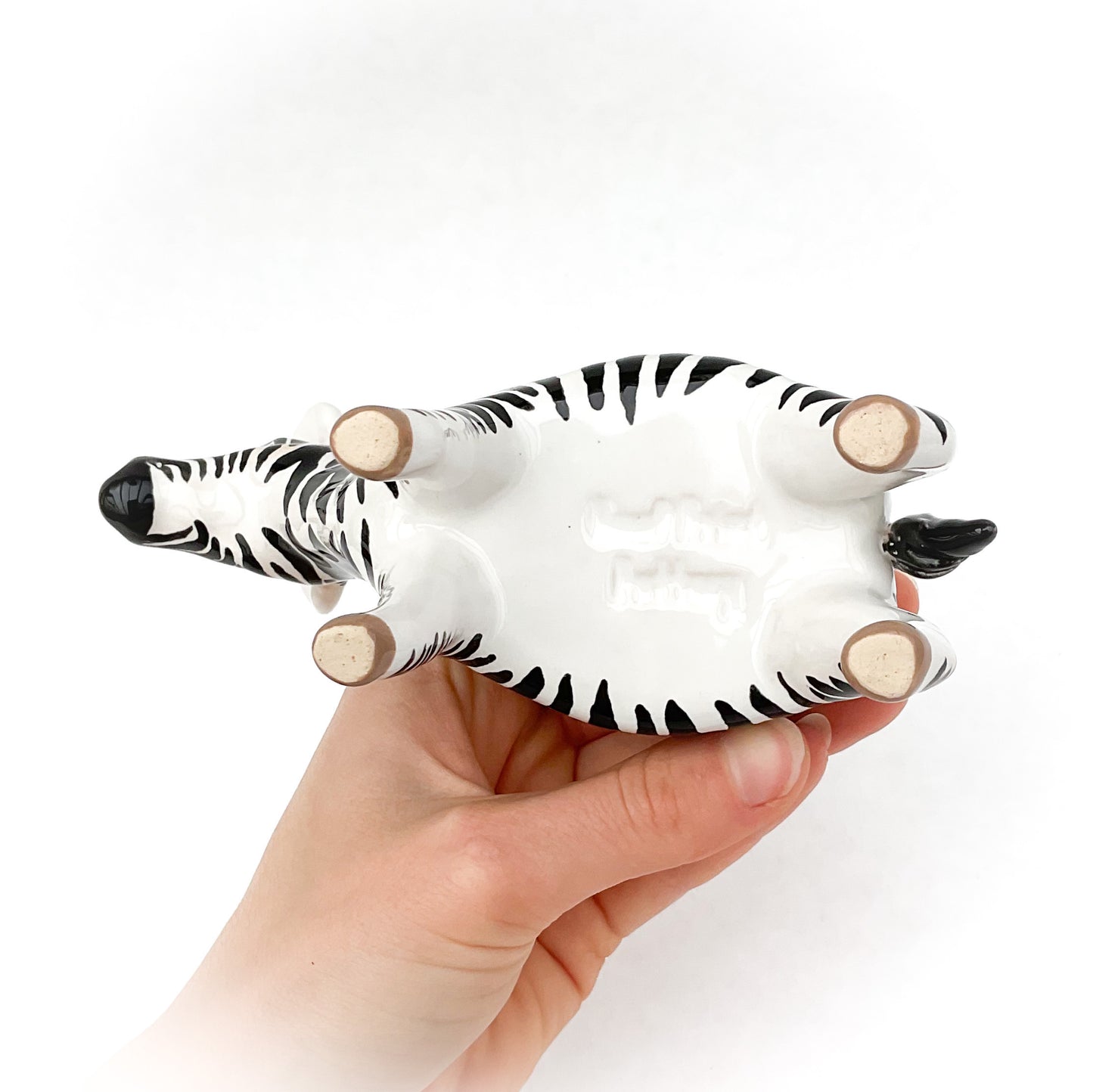 Zebra Pot - Ceramic Zebra Planter