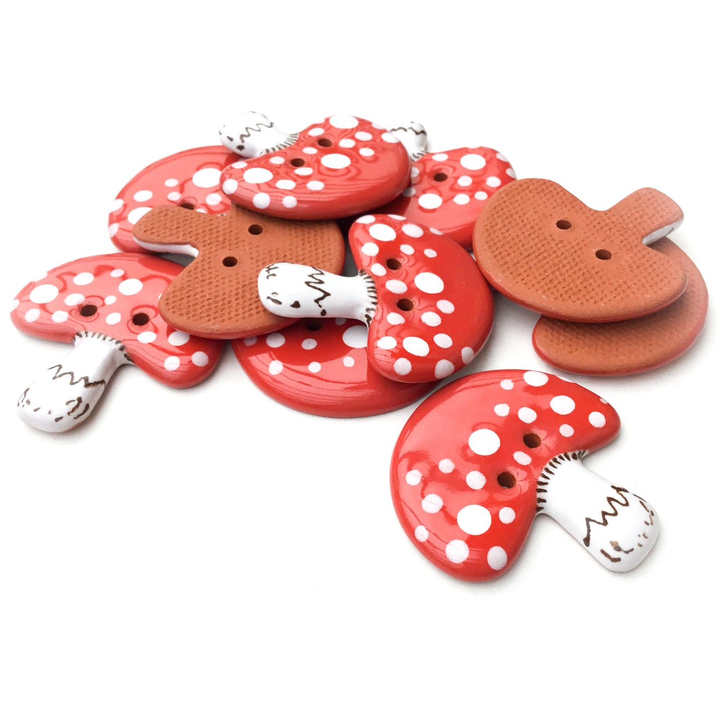 Jumbo Amanita Mushroom Button 1-7/16"
