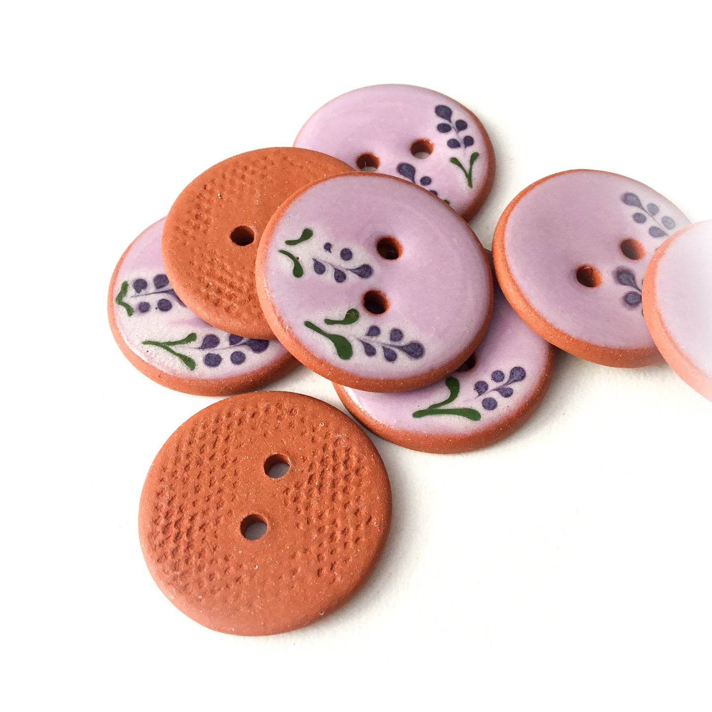 Purple Delphinium Buttons - 7/8"