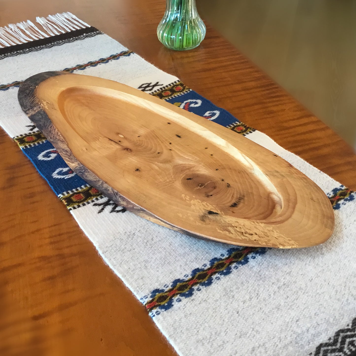 Natural Edge Ash Serving Tray - 21-1/2" long