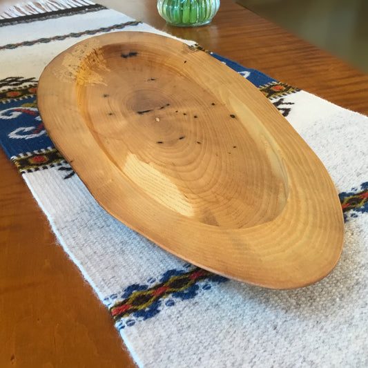 Natural Edge Ash Serving Tray - 19" long