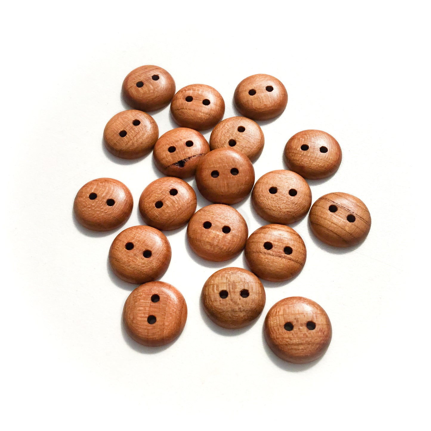 Polished Cherry Wood Buttons - 5/8”