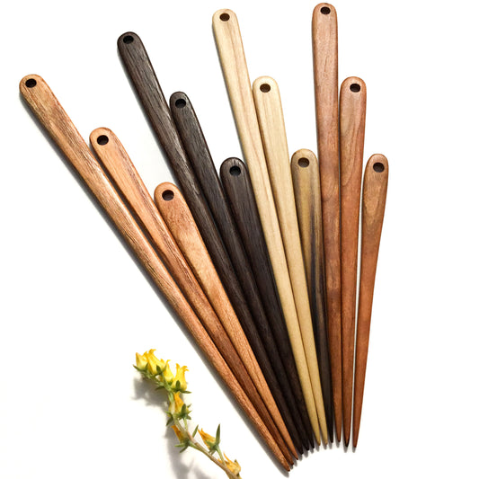 Hardwood Weaving Tapestry Needles - 6", 8", 10"