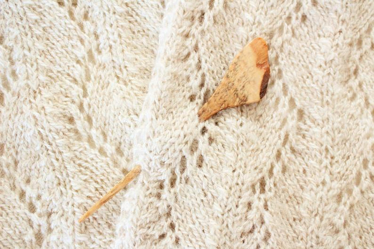 Shawl + Sweater + Hair Pins