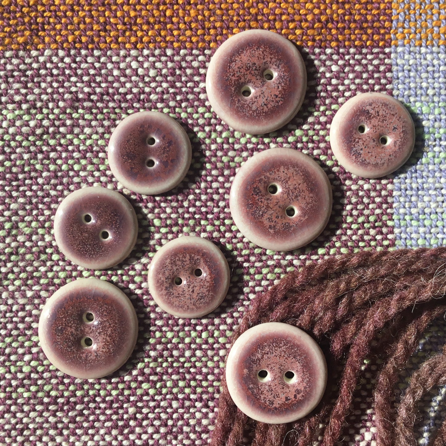 Magenta Sky Porcelain Button - two sizes