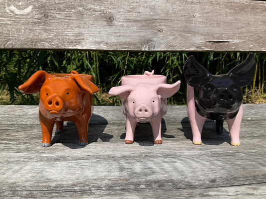 Reserved Listing for A.S.** Three Pig Planters