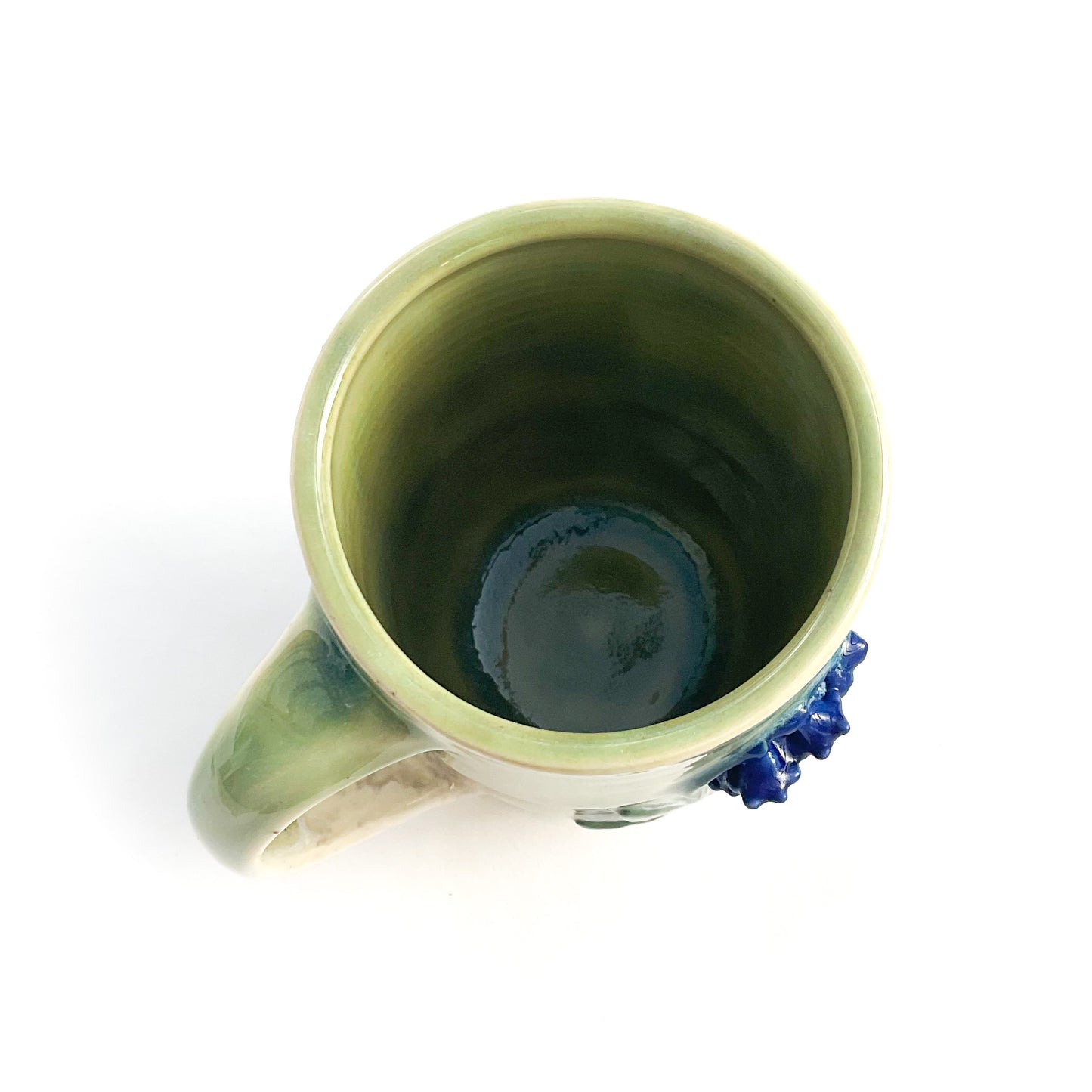 Common Bluebell Hand Sculpted Porcelain Mug 10 oz