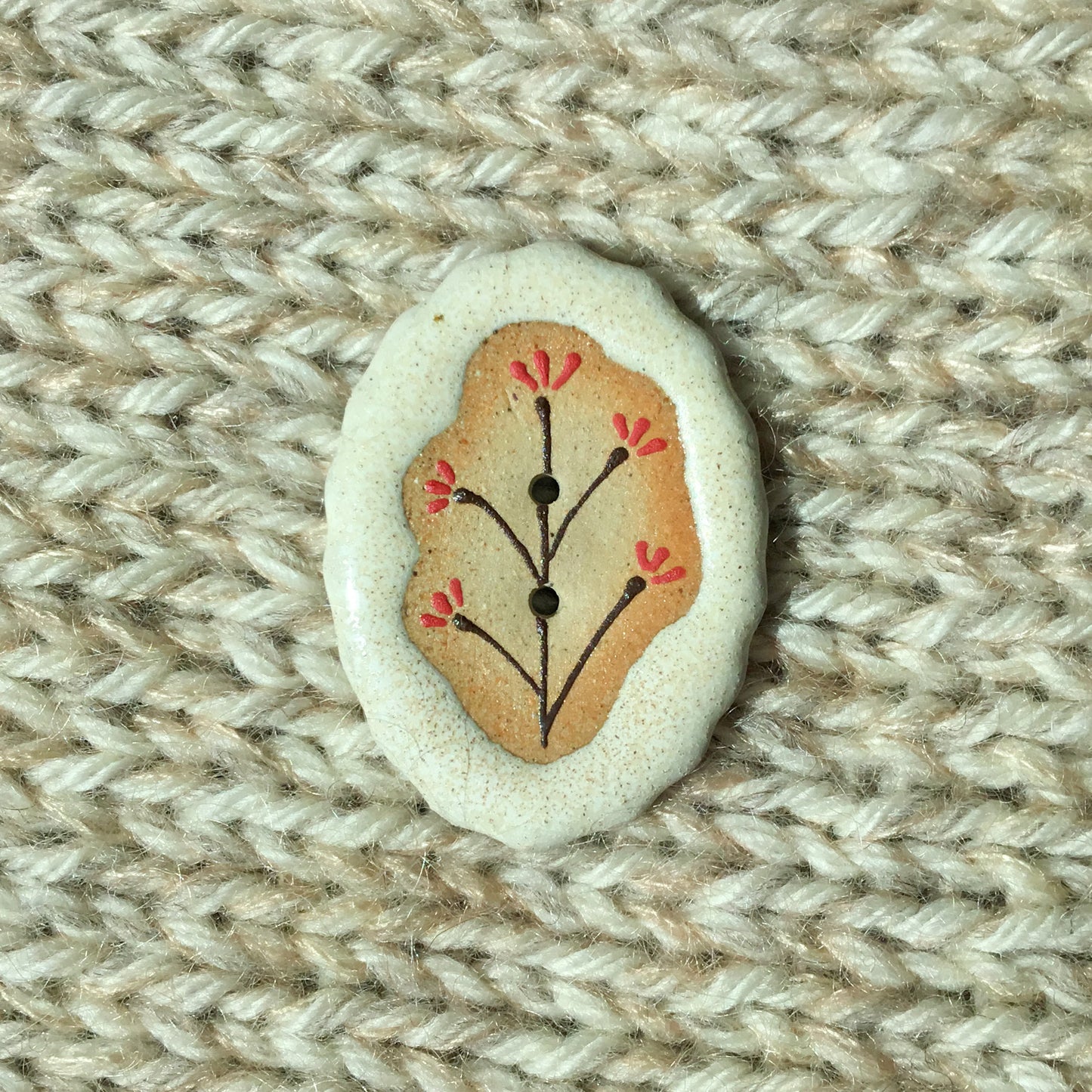 Stone Flowers - Stoneware Statement Buttons