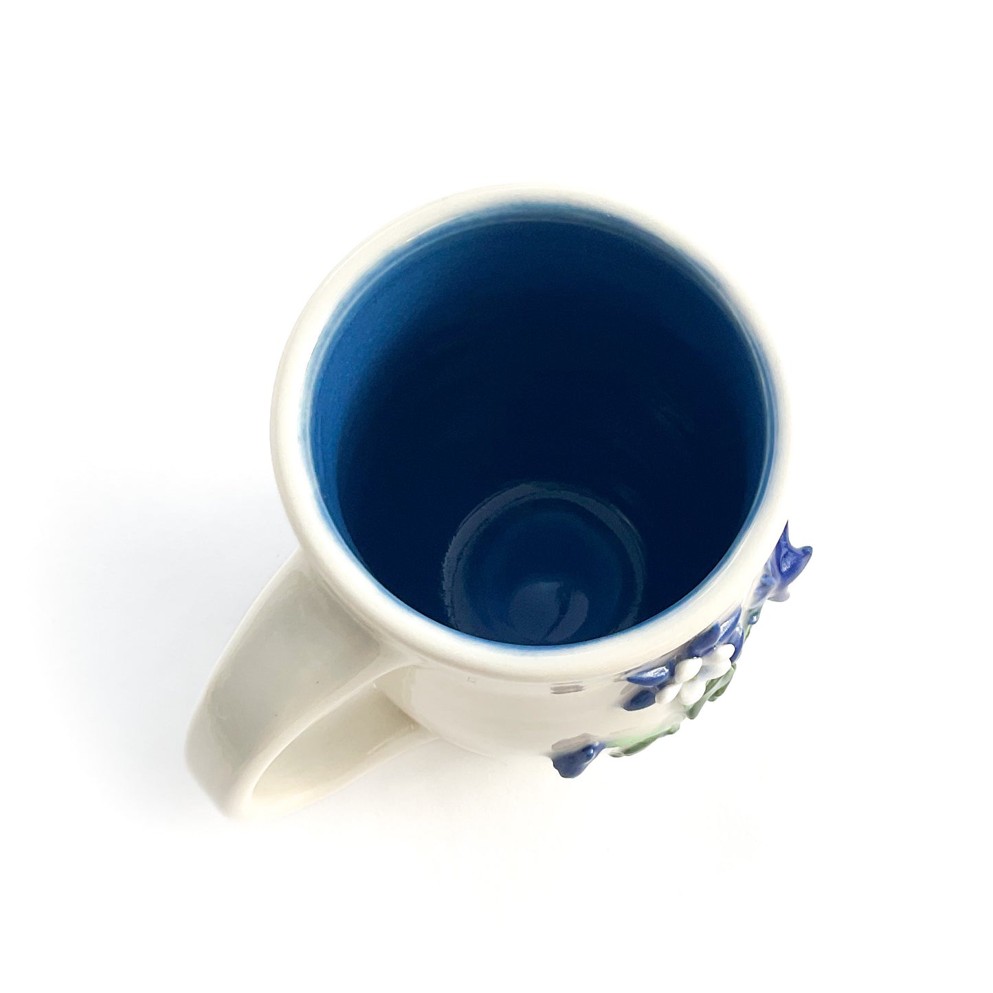 Columbine Hand Sculpted Porcelain Mug 10 oz