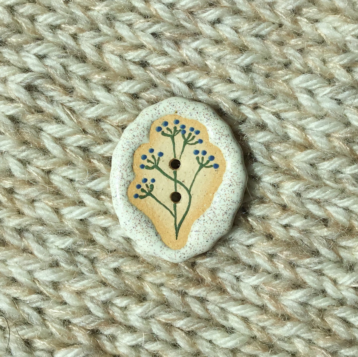 Stone Flowers - Stoneware Statement Buttons