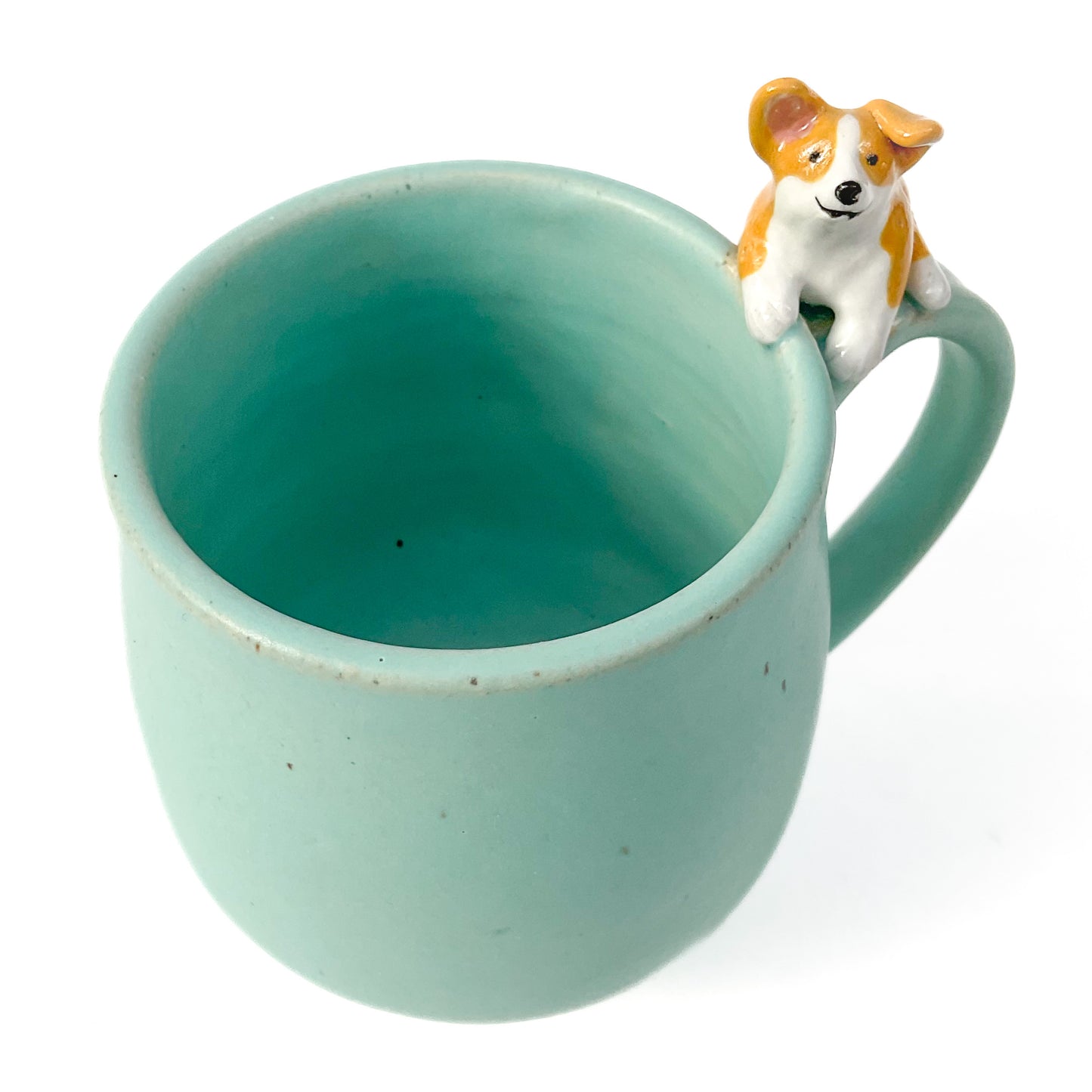 Stoneware Corgi Mug - 14 ounce Ceramic Mug