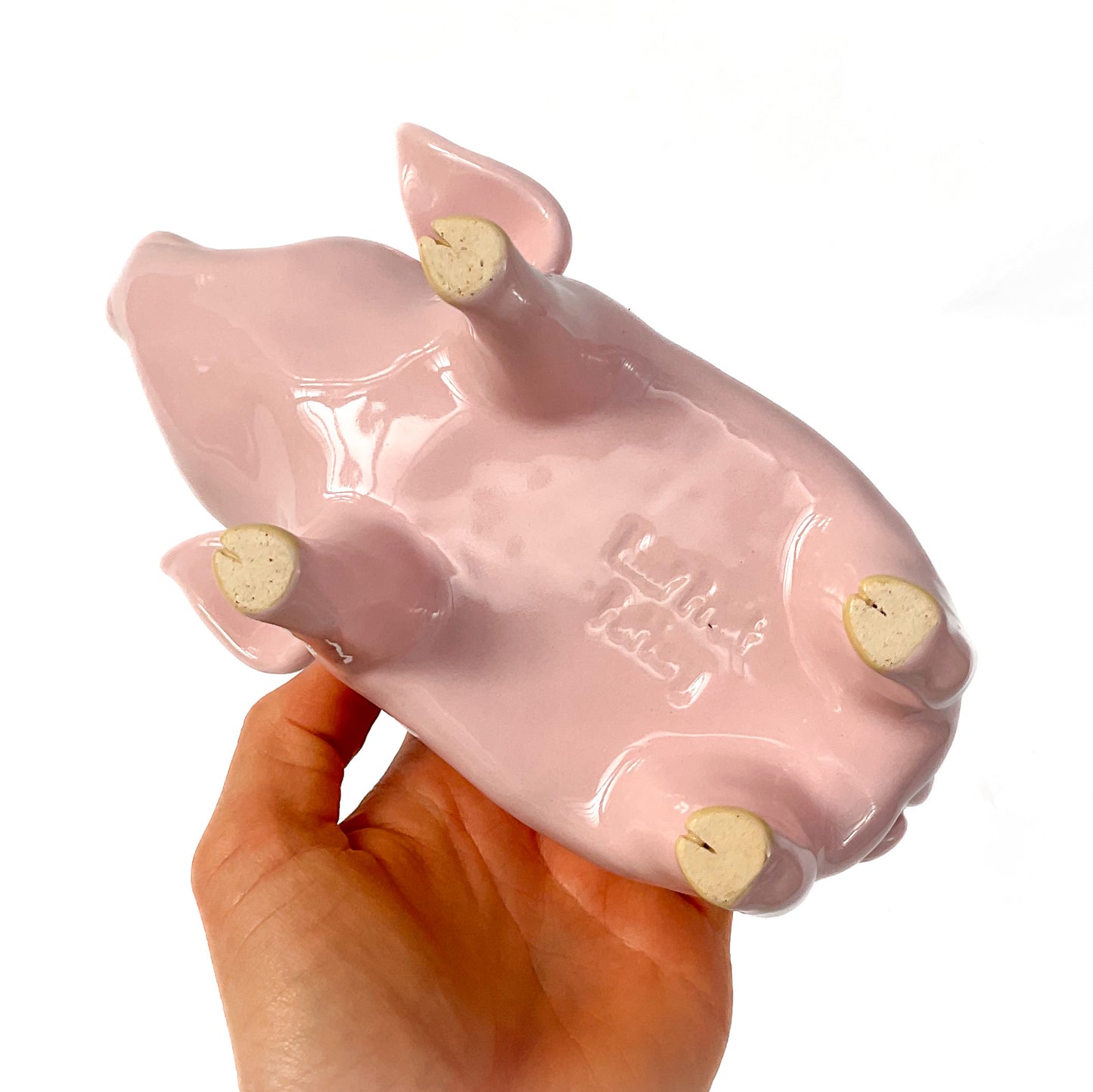 Pink Yorkshire Pig Pot