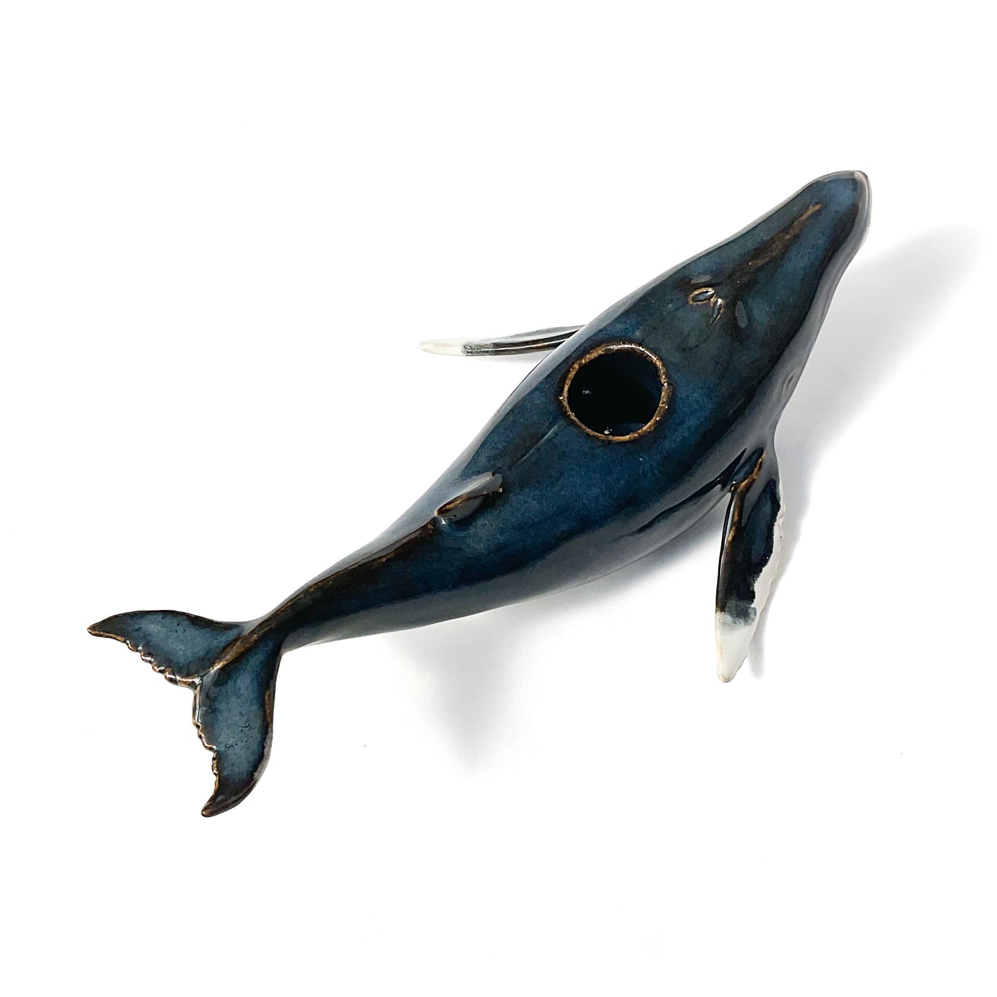 Humpback Whale Ceramic Candlestick Holder