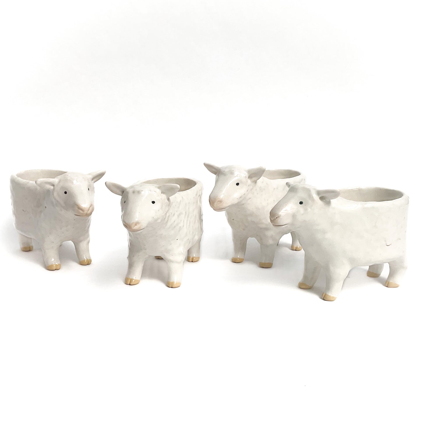 Romney Sheep Pot - Ceramic Sheep Planter