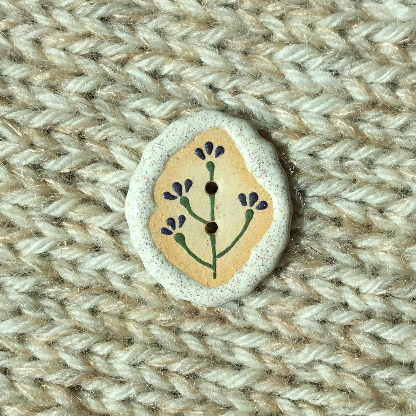 Stone Flowers - Stoneware Statement Buttons