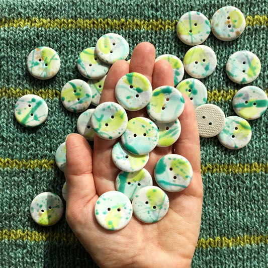 'Twist & Shout' Porcelain Button 1"