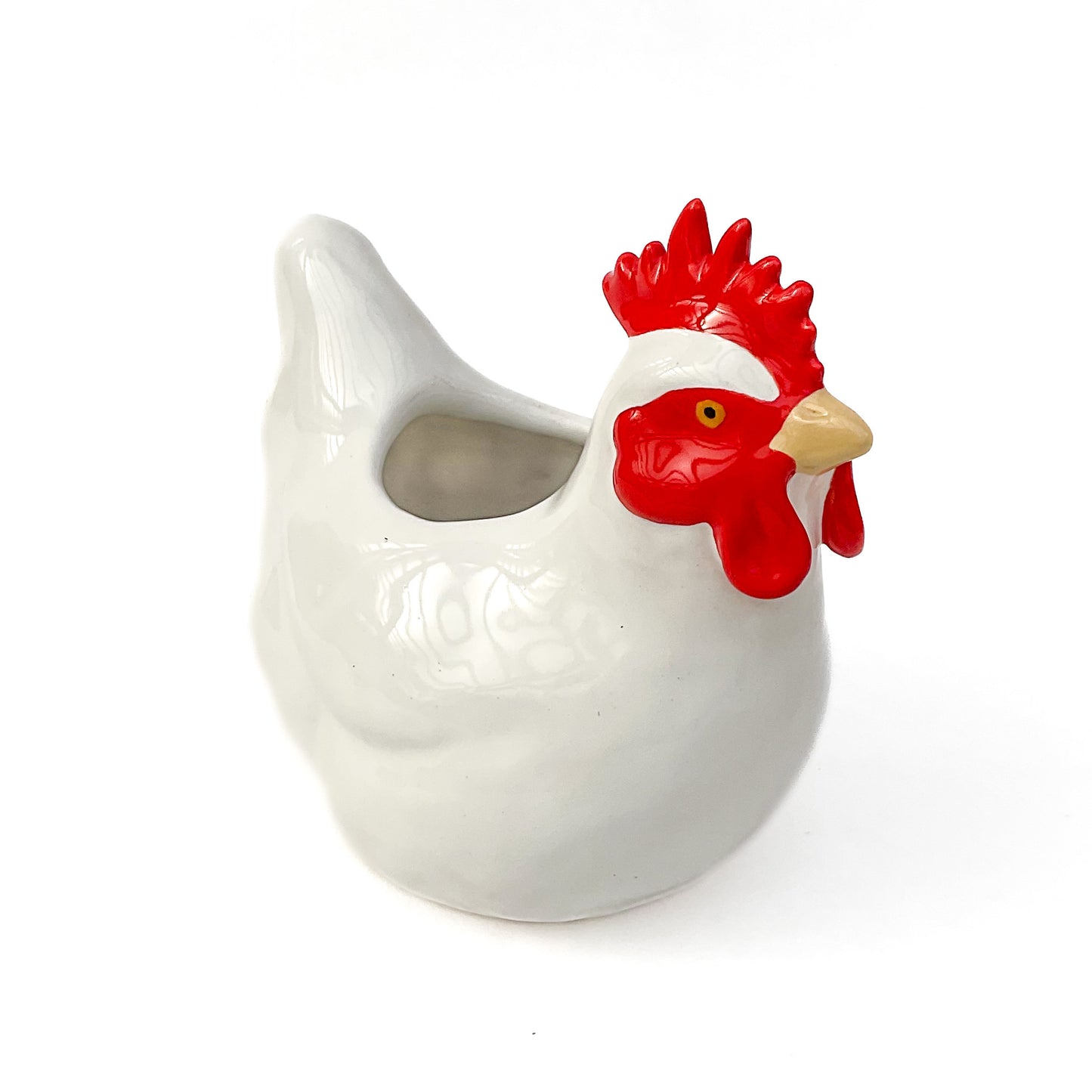 Hen Pot - Ceramic Hen Planter