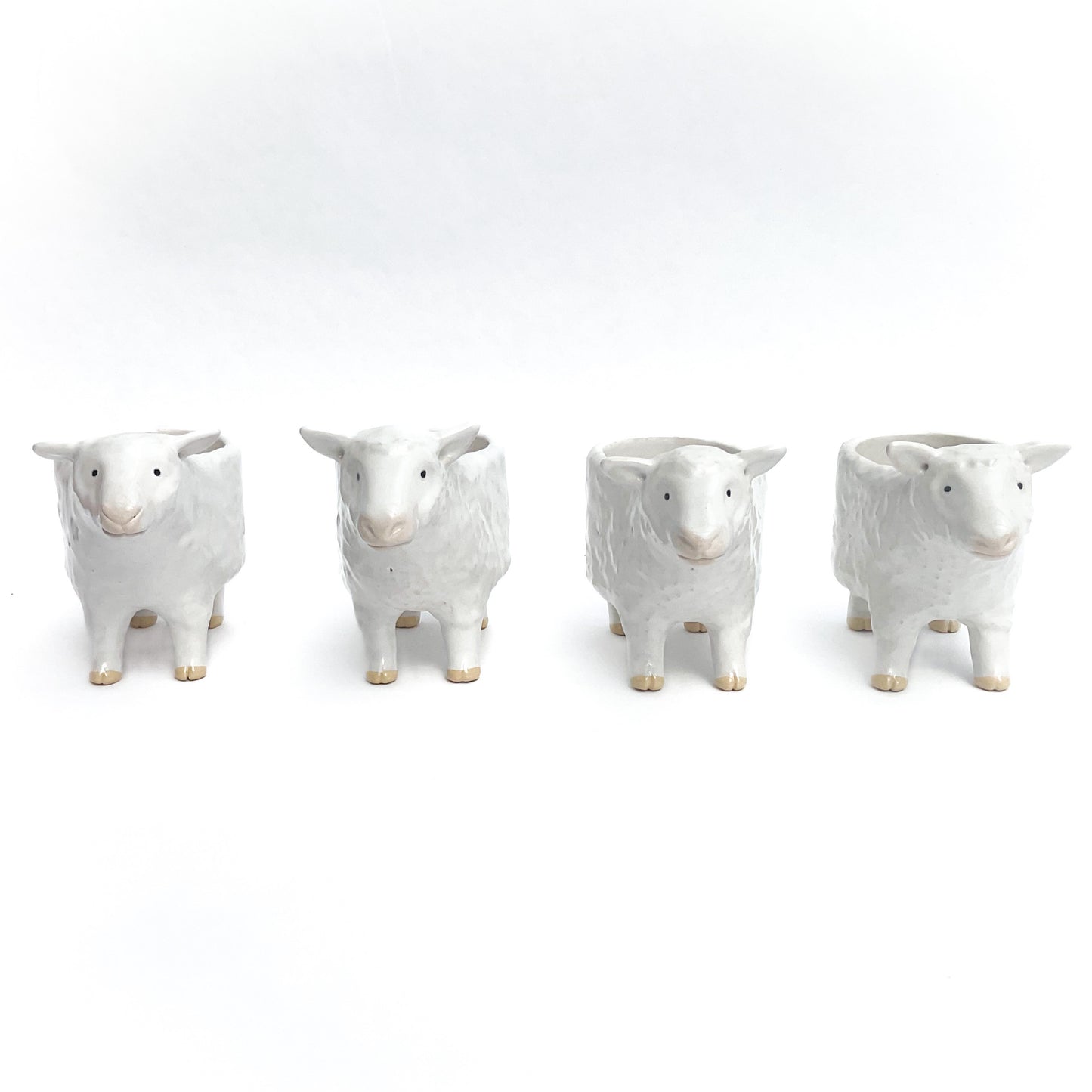 Romney Sheep Pot - Ceramic Sheep Planter