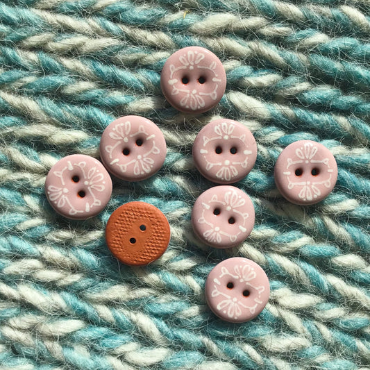 Victorian Lace Button  3/4"