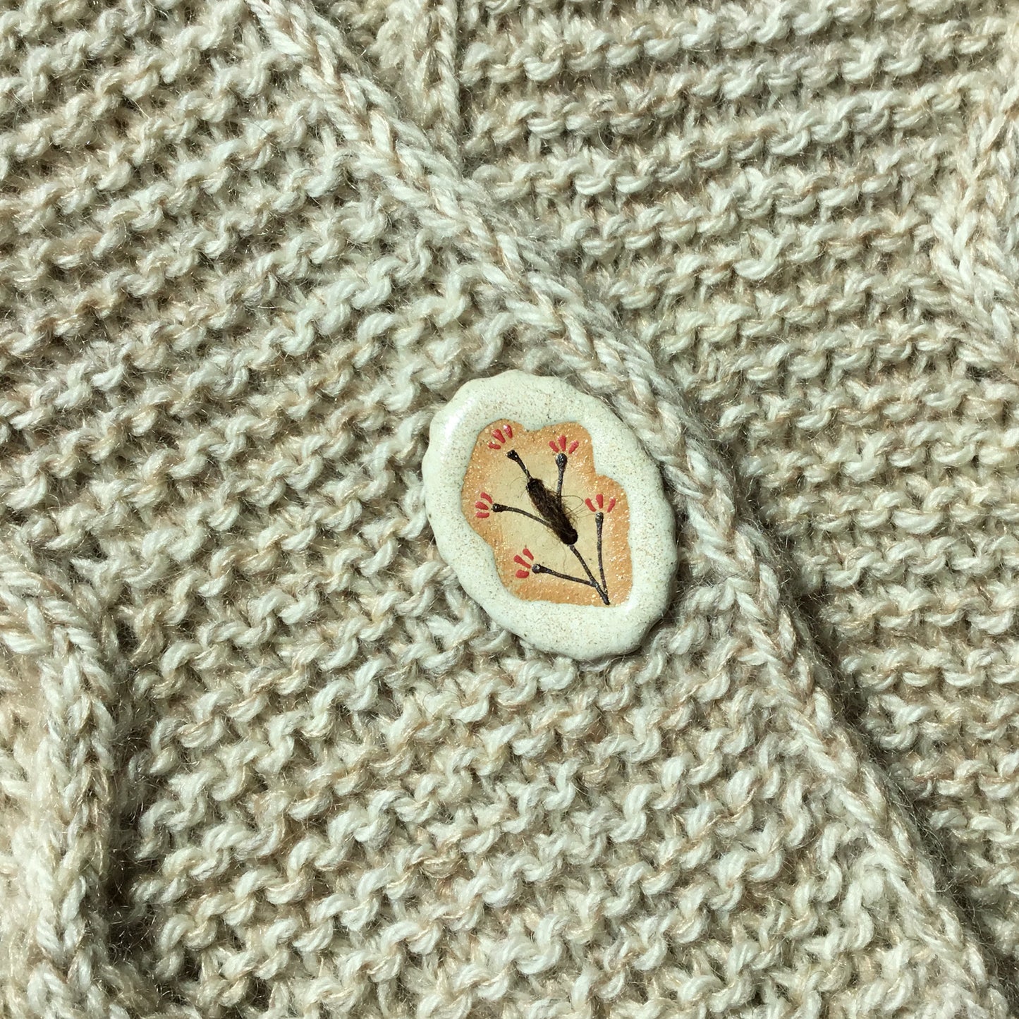 Stone Flowers - Stoneware Statement Buttons