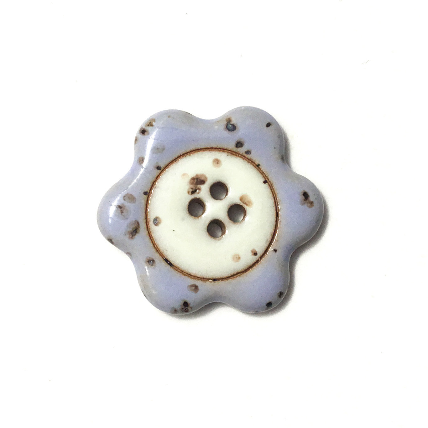‘Floral Darlings' Stoneware Button  1-1/8"