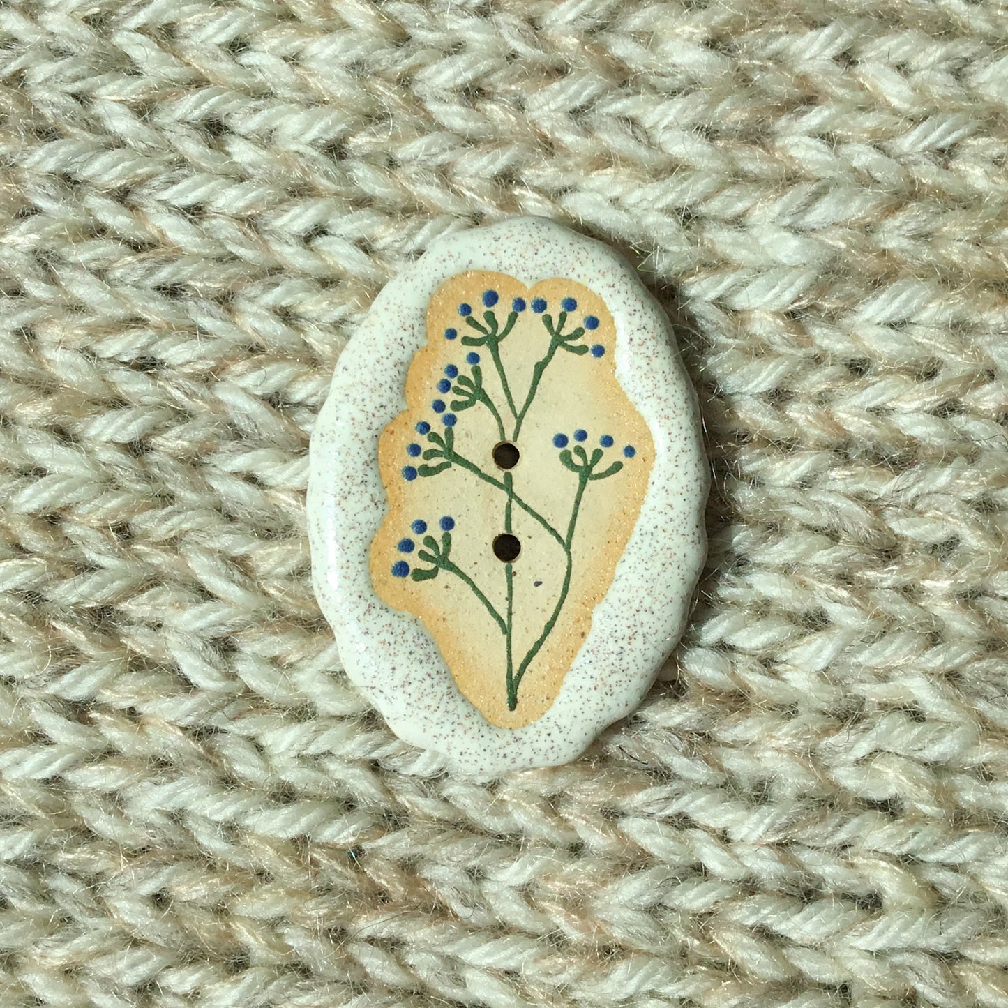 Stone Flowers - Stoneware Statement Buttons