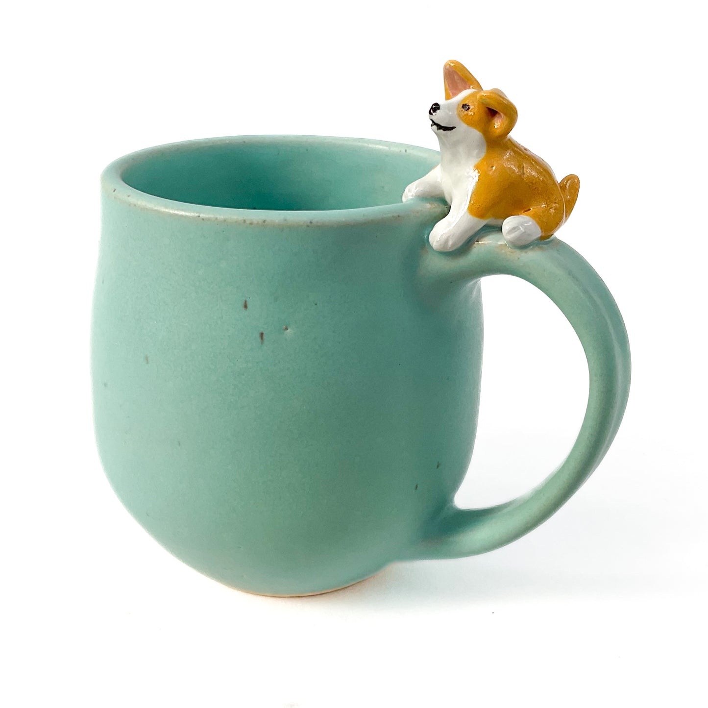 Stoneware Corgi Mug - 14 ounce Ceramic Mug