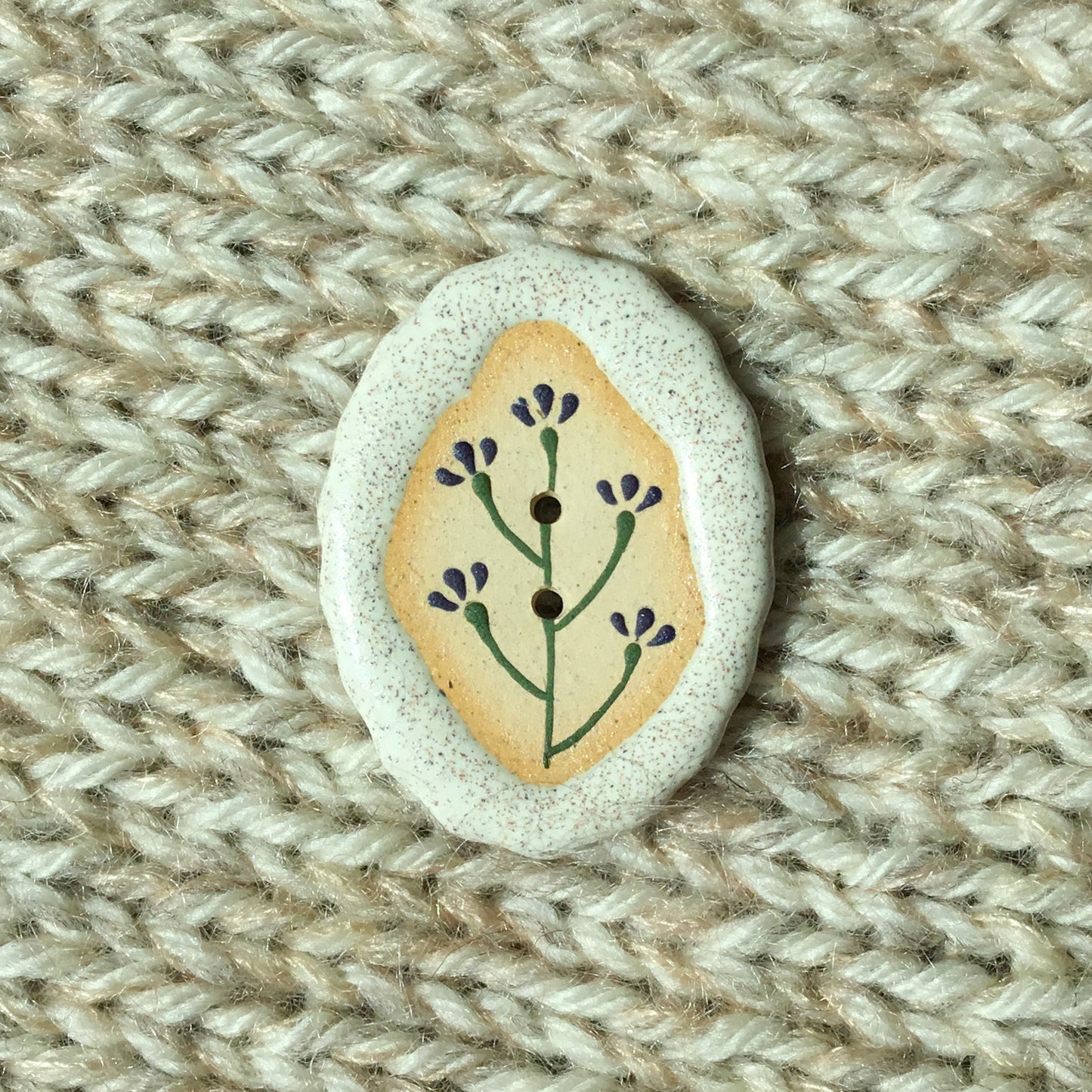 Stone Flowers - Stoneware Statement Buttons